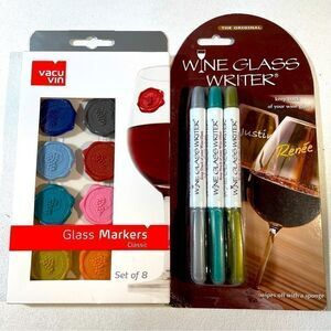 Vacu Vin “Wine Seal” Wine Markers and glass Markers